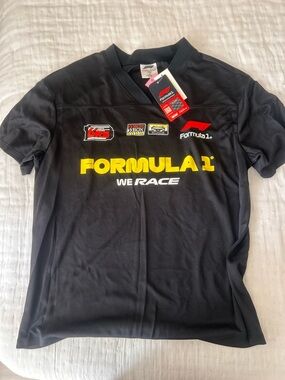 Black & Yellow Racing Logo Tee